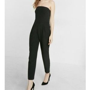 EXPRESS black strapless jumpsuit